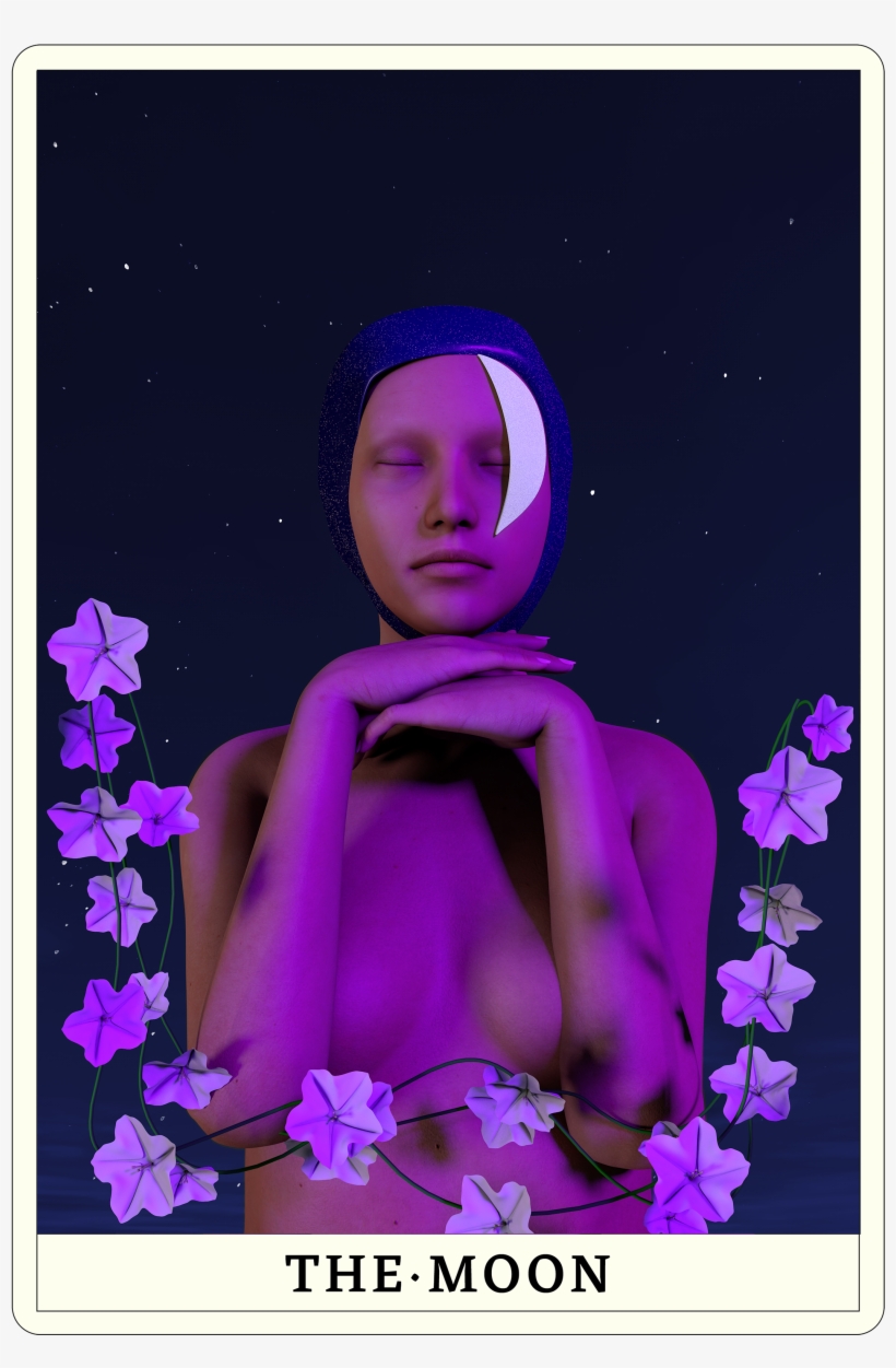 The Major Arcana Card Of The Moon Symbolizes Illusion, - Illustration, transparent png download