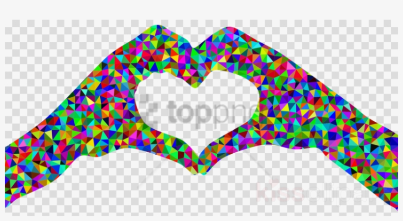 Free Png Hand Heart Png Image With Transparent Background - Heart Shaped Hands Clip Art, transparent png download