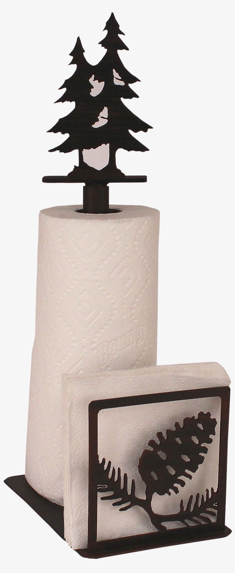 Iron Pine Cone Paper Towel And Napkin Holder - Christmas Tree, transparent png download