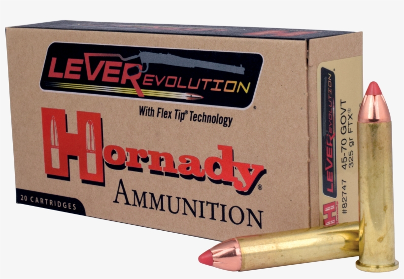 Hornady Leverevolution Rifle Ammunition, - 45 70 Ammo, transparent png download