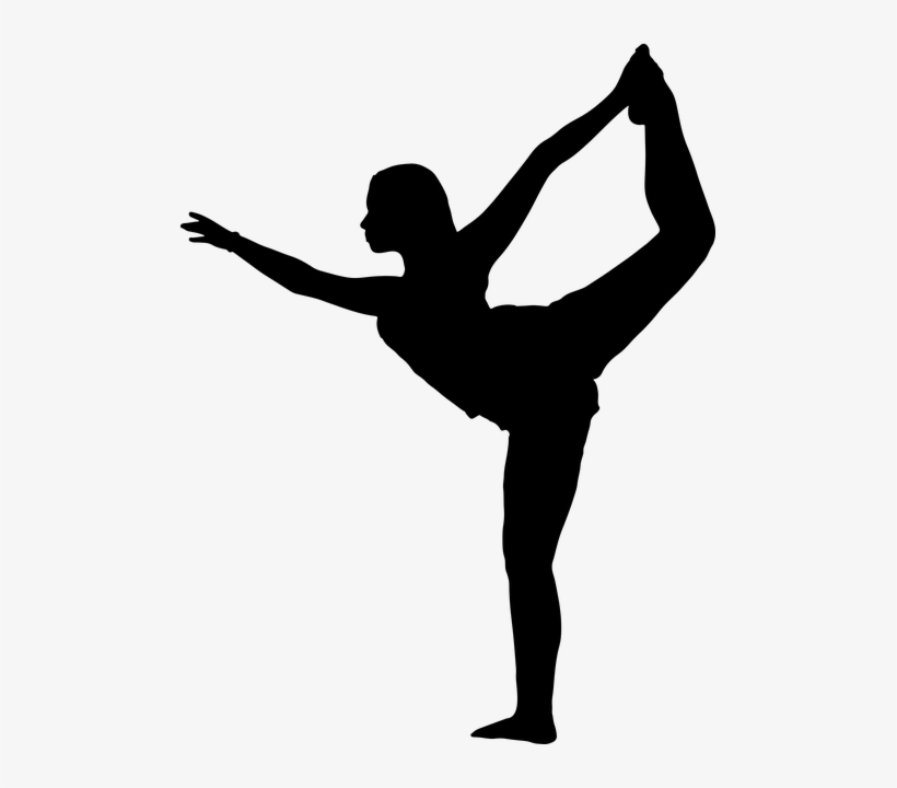 Yoga Pose Silhouette Png, transparent png download