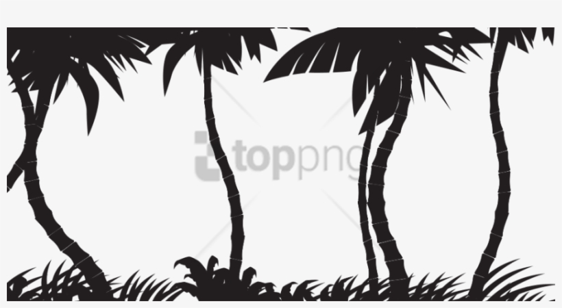 Free Png Download Jungle Tree Silhouette Png Images - Jungle Tree Silhouette Png, transparent png download