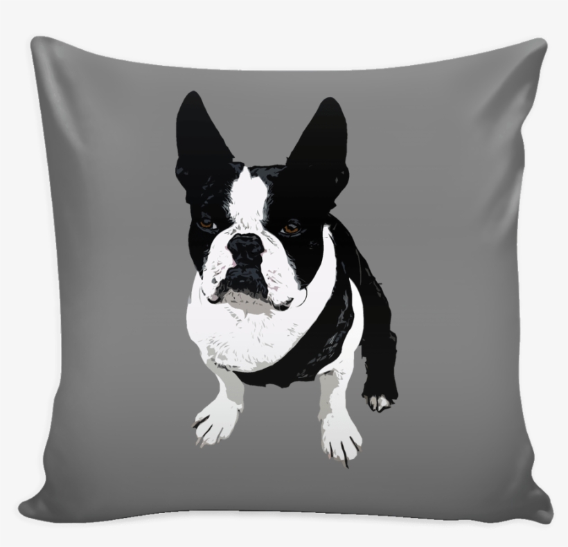 Boston Terrier Dog Pillow Cover - Pillow, transparent png download