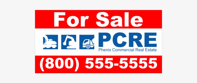Commercial Real Estate For Sale Vinyl Banner - Graphic Design, transparent png download