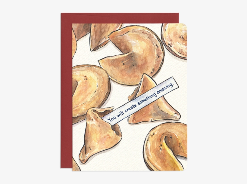 Smart Cookie Card - Fortune Cookie, transparent png download