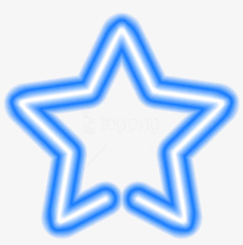 Free Png Download Neon Star Blue Clipart Png Photo - Neon Star Transparent Background, transparent png download