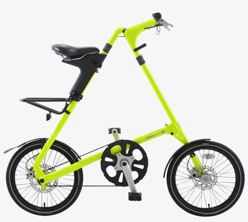 Strida Evo Folding Bicycle, Neon Yellow-0 - Strida Evo, transparent png download