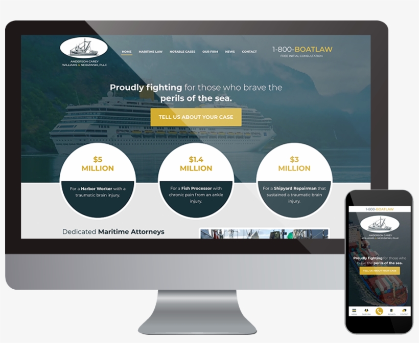 Boat Law Portfolio - Online Advertising, transparent png download