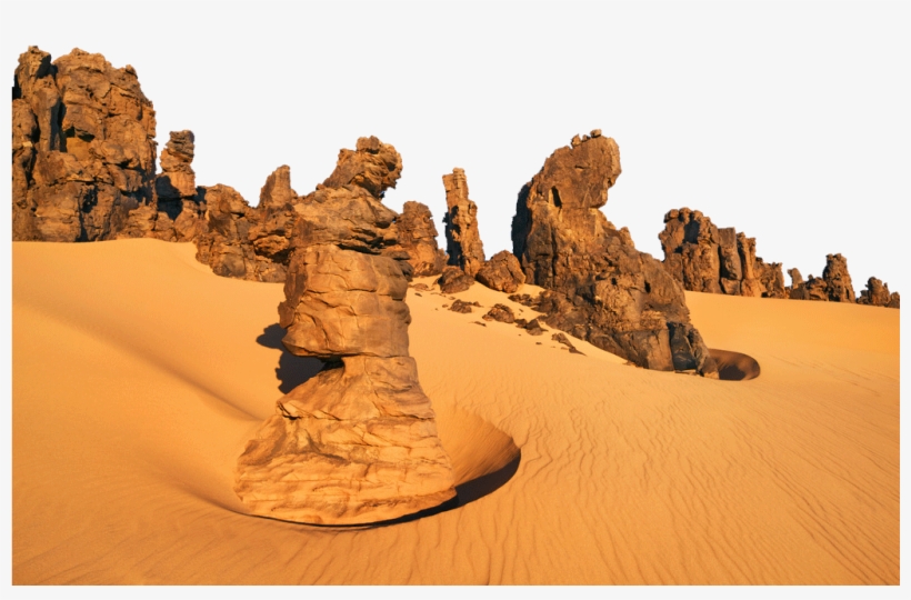 Rocky Sight On Sand Png Image - Sahara, transparent png download