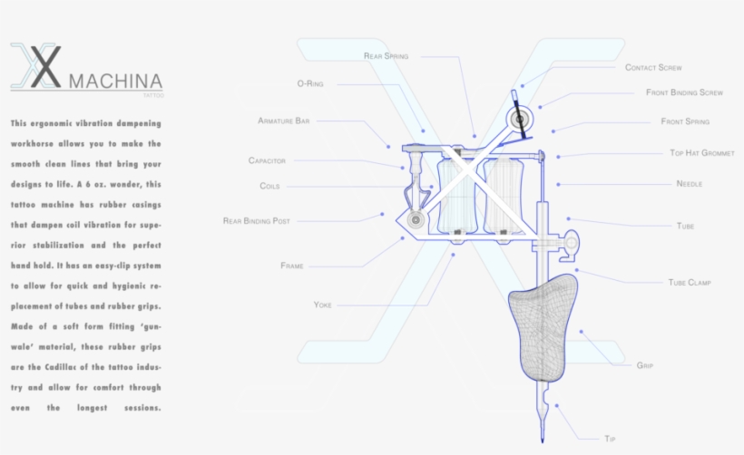 Tatoo Machine Img09 - Graphic Design, transparent png download