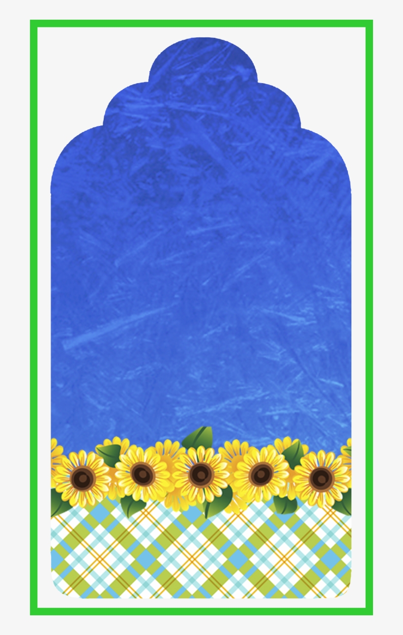 Frozen Fever Sunflower Background - Tag De Agradecimento Frozen Fever, transparent png download