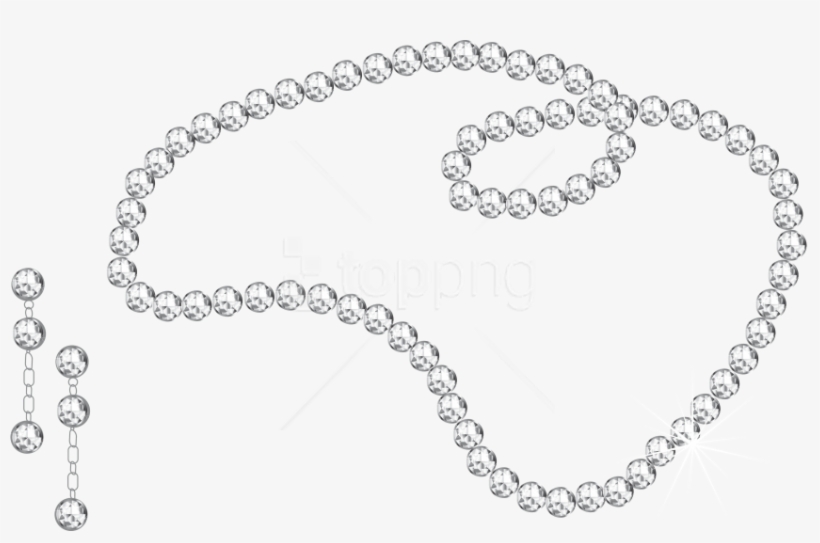Free Png Diamond Necklace And Earrings Png Images Transparent - Transparent Diamond Clipart Border, transparent png download
