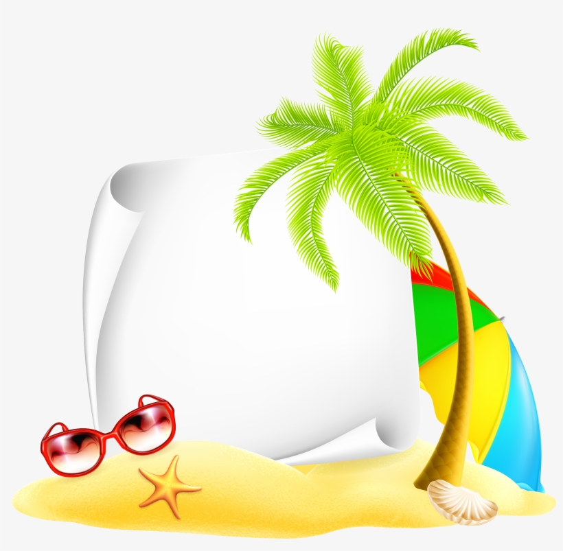 Beach Summer Deco Png, transparent png download