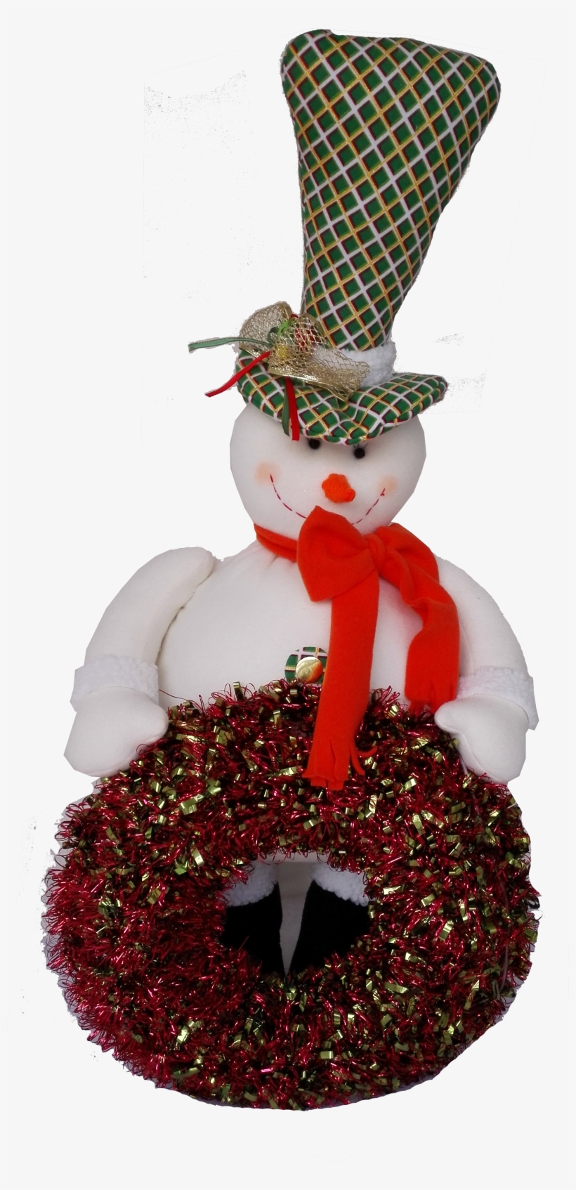 Muñeco De Nieve De Pie Con Aro - Christmas Ornament, transparent png download