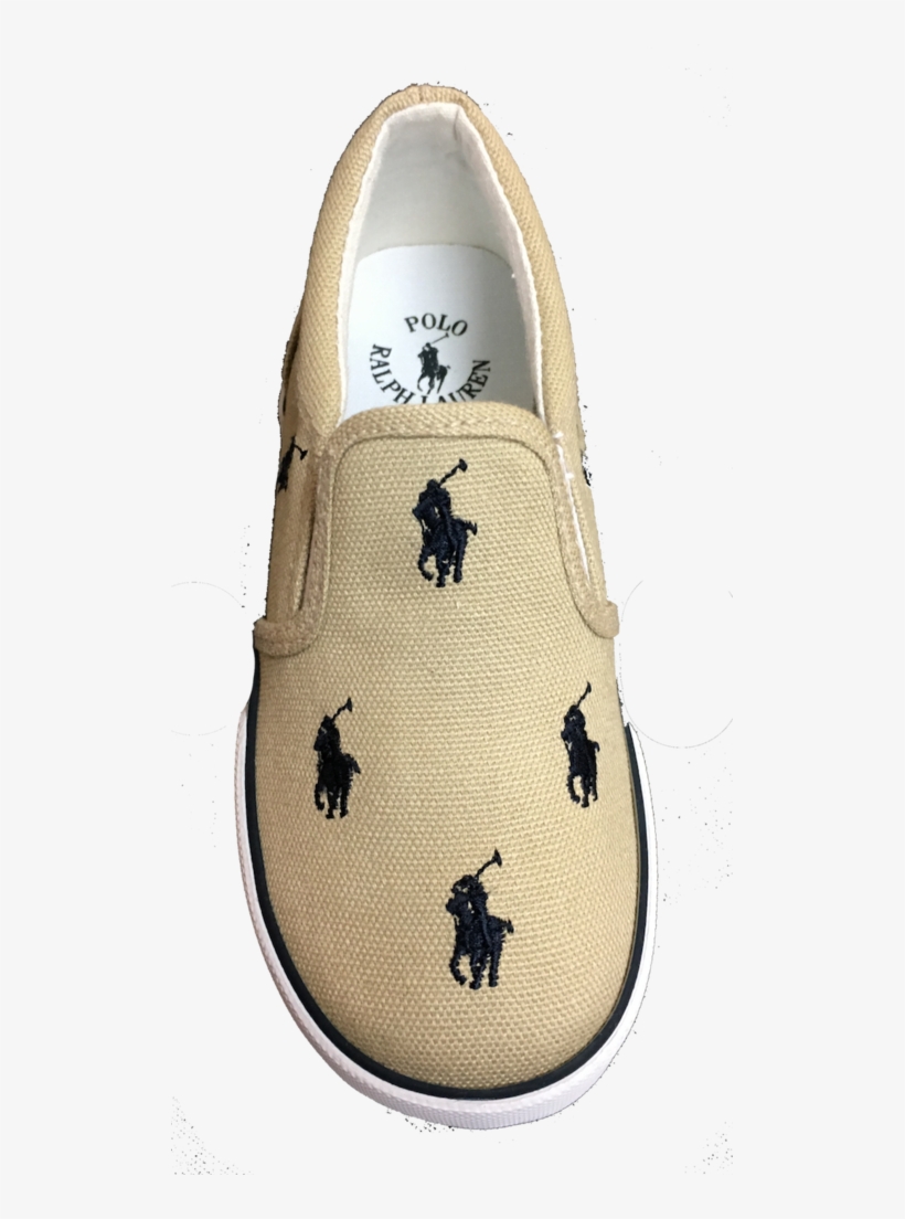 Polo Ralph Lauren Kids' "bal Harbour Repeat" Canvas - Slip-on Shoe, transparent png download
