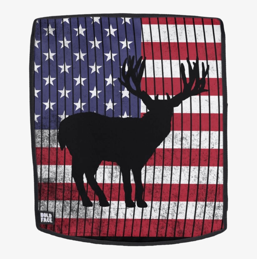 Deer Silhouette Patriotic Backpack2 - Elk, transparent png download
