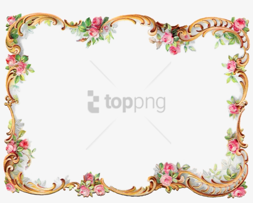 Free Png 15 Frame Borders For Free On Mbtskoudsalg - Flower Frame And Borders, transparent png download