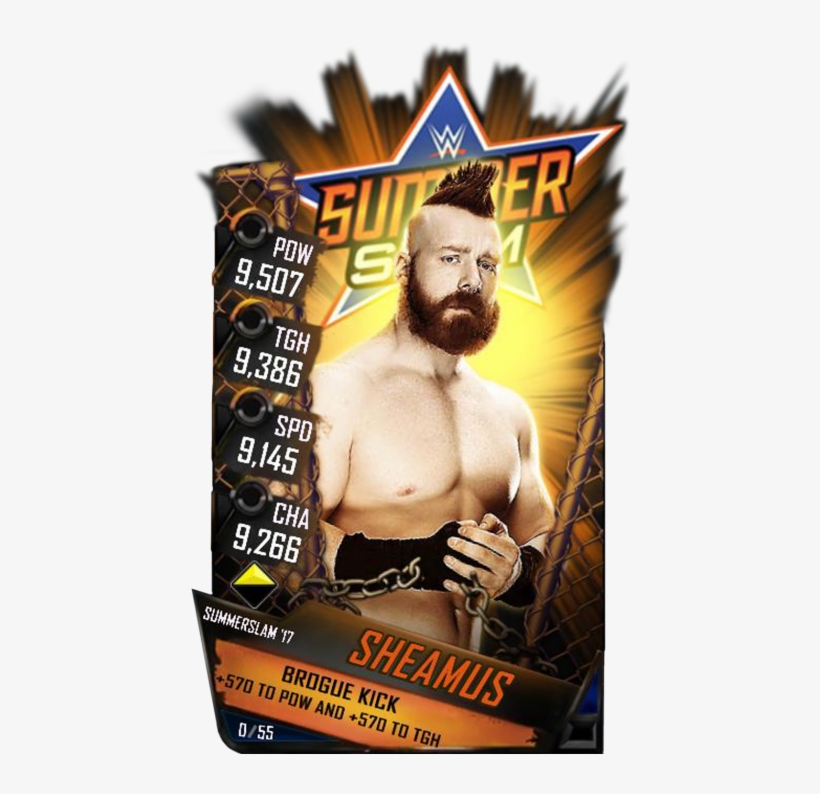 Sheamus S3 15 Summerslam17 - Wwe Supercard Jimmy Uso, transparent png download