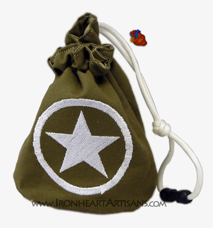 Us Army Green Star In Circle Dice Bag - Superhero Water Bottle Labels, transparent png download