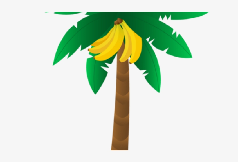 Leaves Clipart Banana Leaf - Transparent Banana Tree Clipart, transparent png download