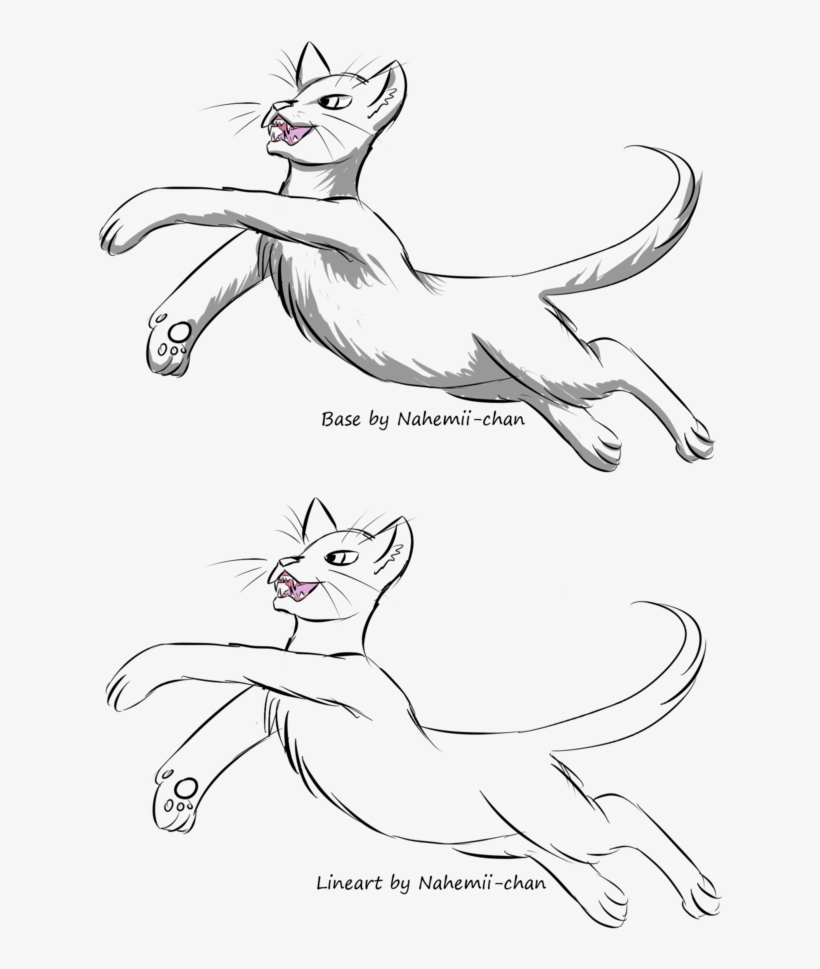 Jumping Cats Drawing