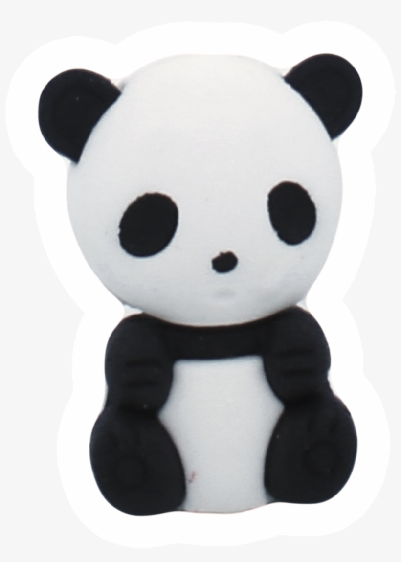 Small Cute Panda Puzzle Erasers,erasers - Stuffed Toy, transparent png download