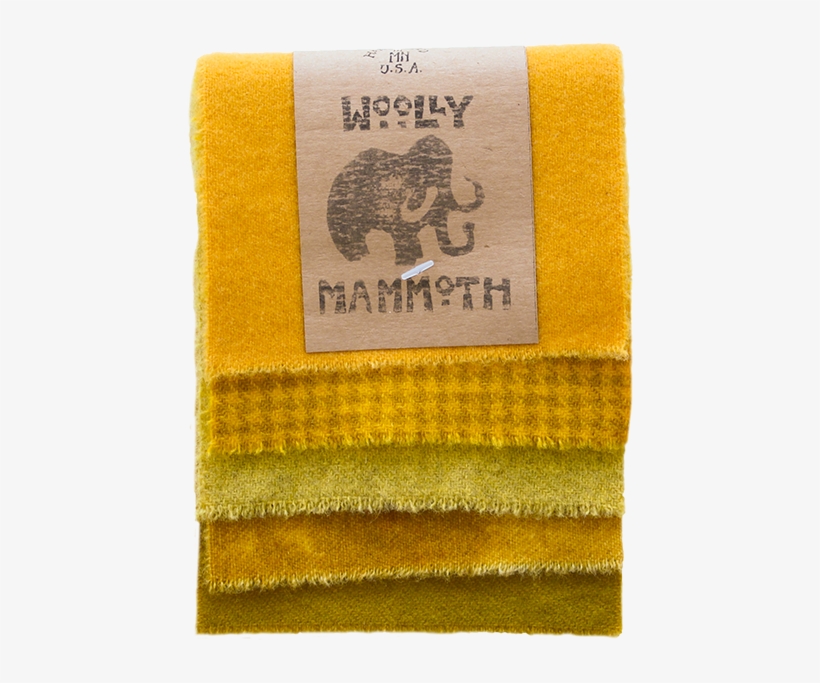 Wm003, Woolly Mammoth Set 003, Yellow/mustard 100% - Wool, transparent png download