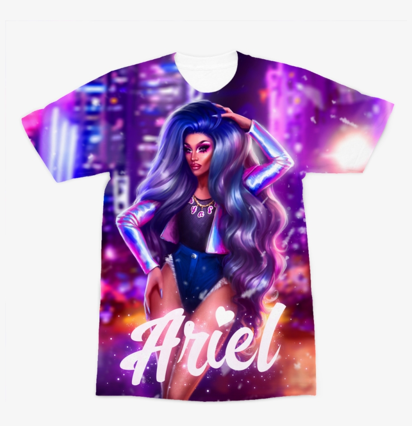 Ariel Versace "neon City" Premium Sublimation Adult - Adult Tank Top, transparent png download