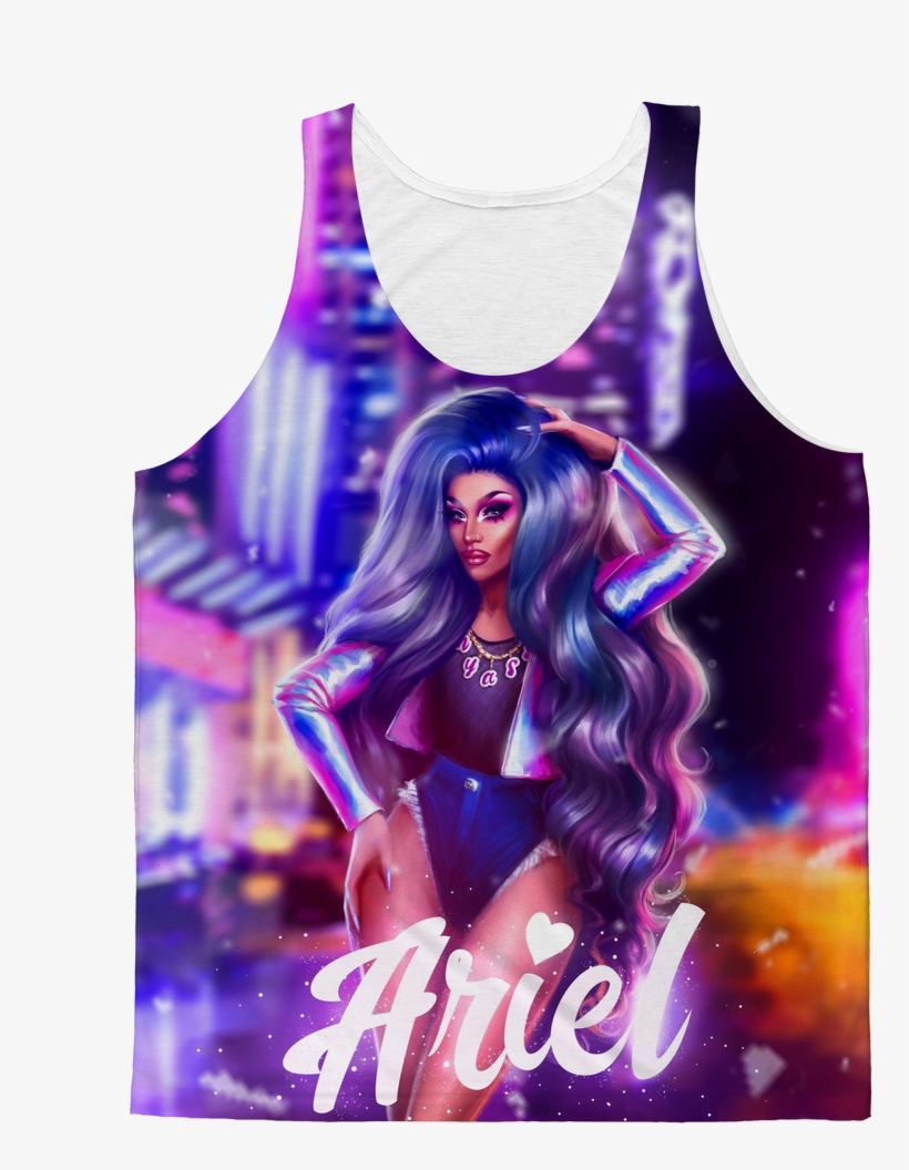 Ariel Versace "city Lights" Classic Sublimation Adult - Active Tank, transparent png download