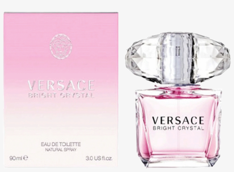 Versace Bright Crystal For Ladies Edt 90 Ml - Perfume, transparent png download