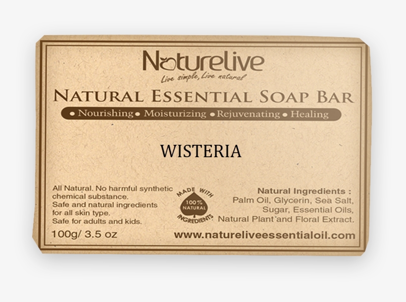 Wisteria Natural Soap Bar - Diploma, transparent png download