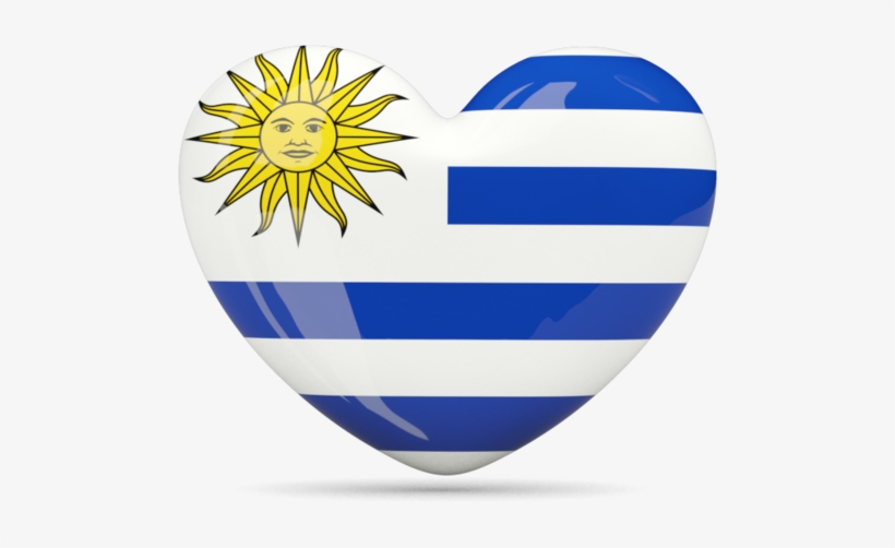 Uruguay Flag, Flag Icon, Flags Of The World, Png Format, - Uruguay Flag In A Heart, transparent png download
