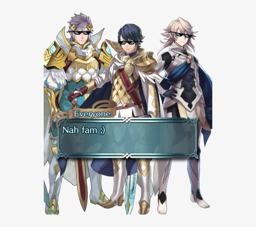 M Corrin, And Hrid Together Saying “are We Gay Yes - Fire Emblem Heroes Alfonse, transparent png download