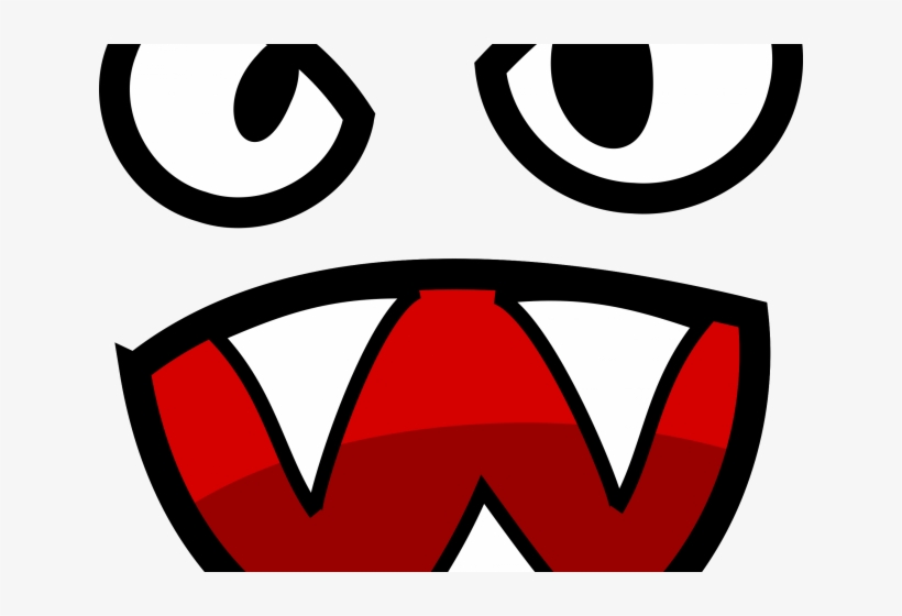 Red Eyes Clipart Monster - Clip Art Monster Faces, transparent png download