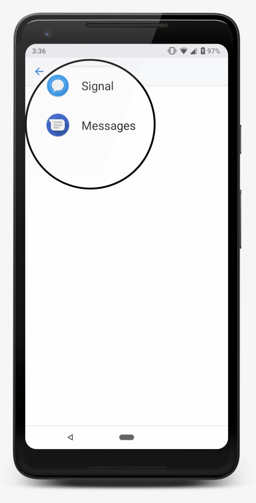 Set Default Andro - 24 Hour Clock On Phone, transparent png download