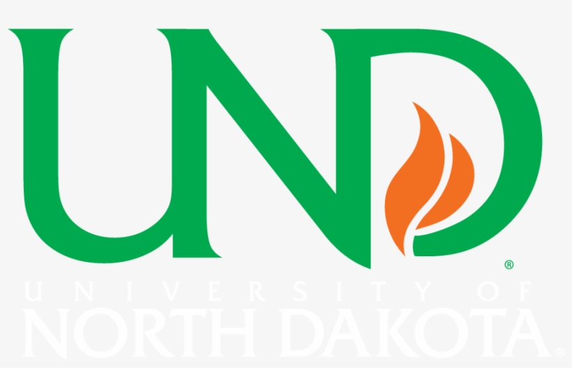 Vertical Und Logotype - University Of North Dakota, transparent png download