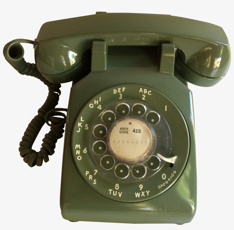 Used For Sale Chairish S Avocado Green - Telephone, transparent png download