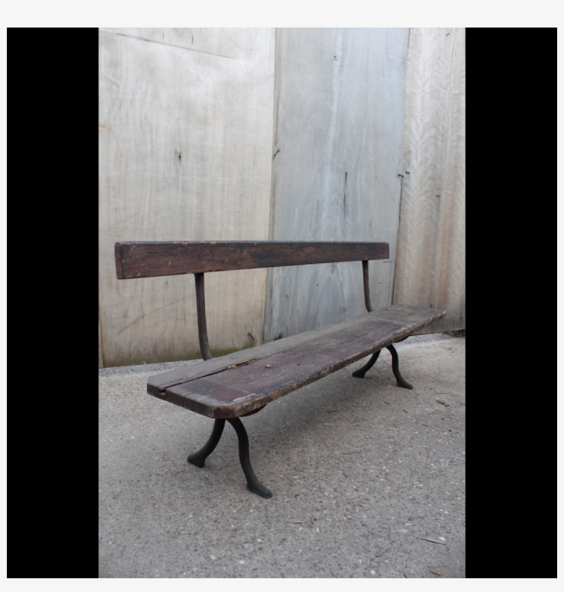 0012013 Wooden Park Bench X1 - Bench, transparent png download