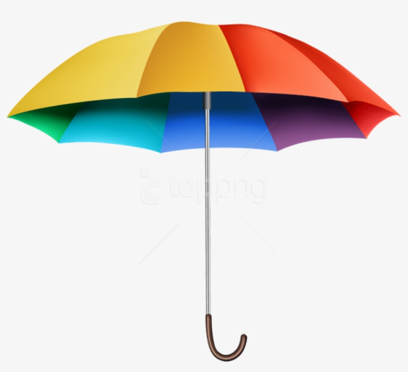Free Png Download Rainbow Umbrella Transparent Clipart - Umbrella, transparent png download