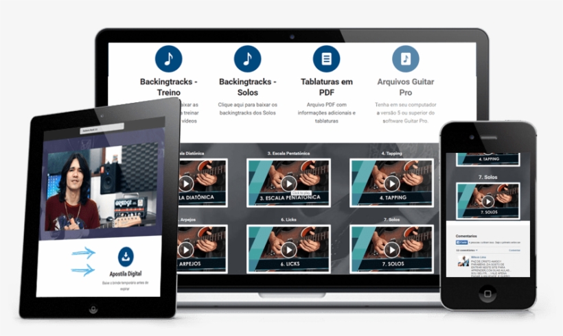Ozielzinho, Curso De Guitarra Online, Kit De Tecnicas - Kit Tecnica Guitarra Rock, transparent png download