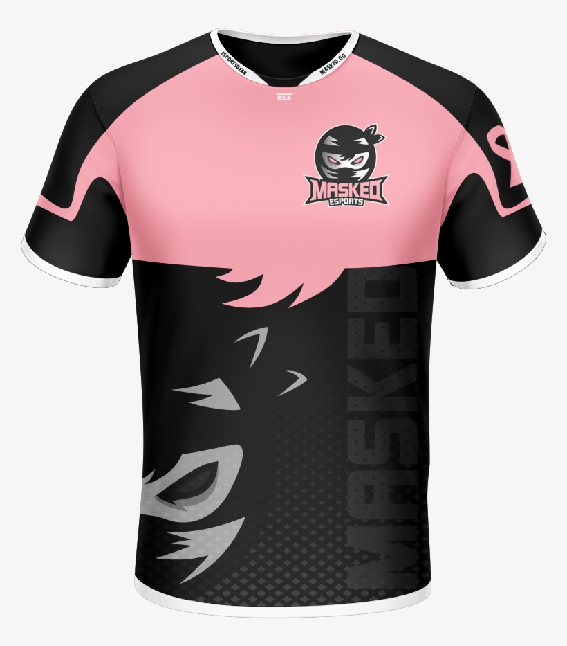 Masked Esports [breast Cancer Awareness] Jersey - Active Shirt, transparent png download