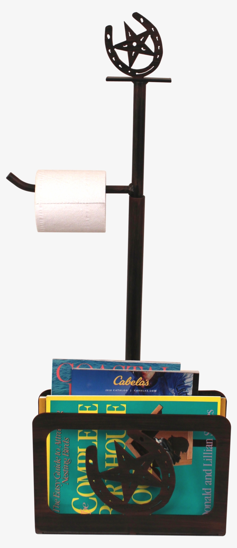 Iron Magazine/toilet Paper Holder With Horse Shoe And - Network Interface Controller, transparent png download