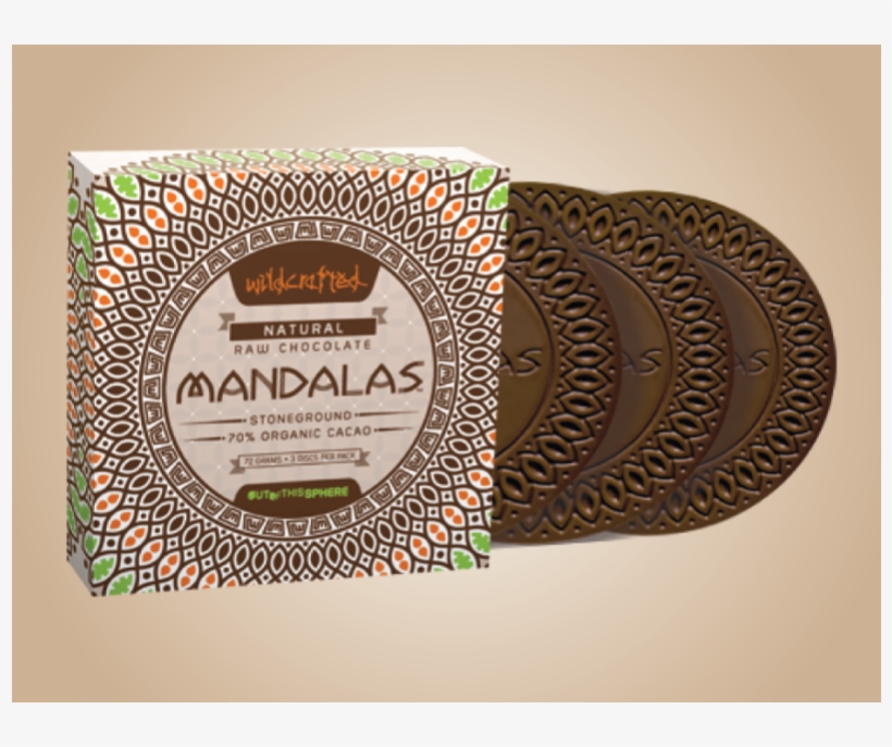 Mandalas Natural Chocolate 24g By Wildcrafted - Mandala Chocolate, transparent png download