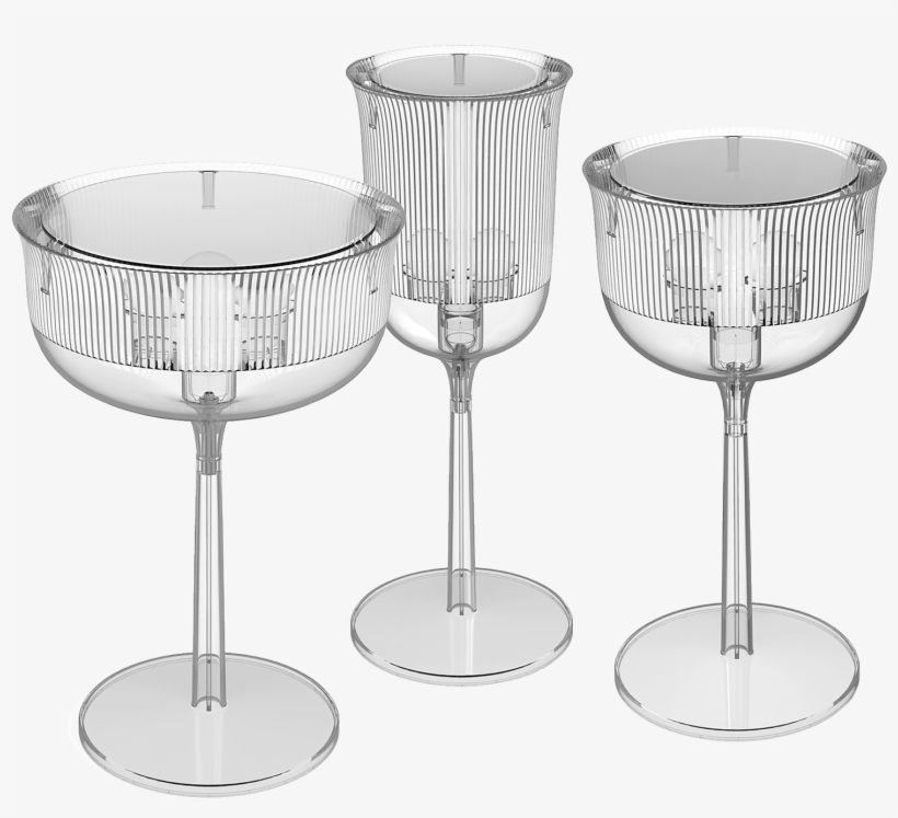 04 Qeeboo Goblets Table Lamp Medium By Stefano - Champagne Stemware, transparent png download