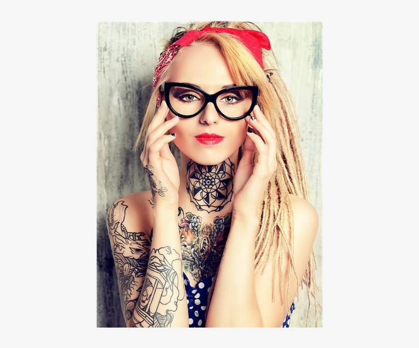 Photo Taken At Nuevo Centro Tattoo &amp - Full Neck Tattoo Women, transparent png download