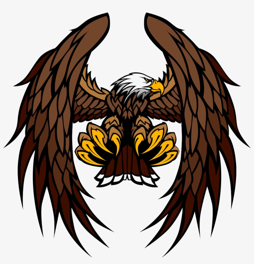 Bald Eagle Clip Art - Eagle Mascot Vector, transparent png download