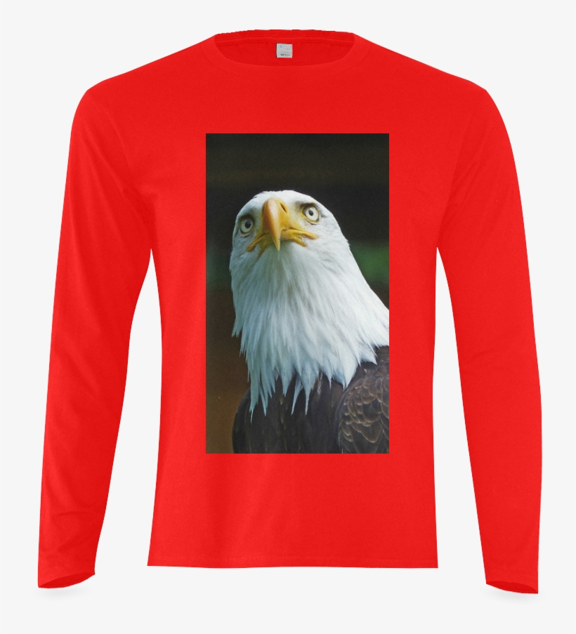 American Bald Eagle Head 001 03 Sunny Men's T Shirt - Bald Eagle, transparent png download