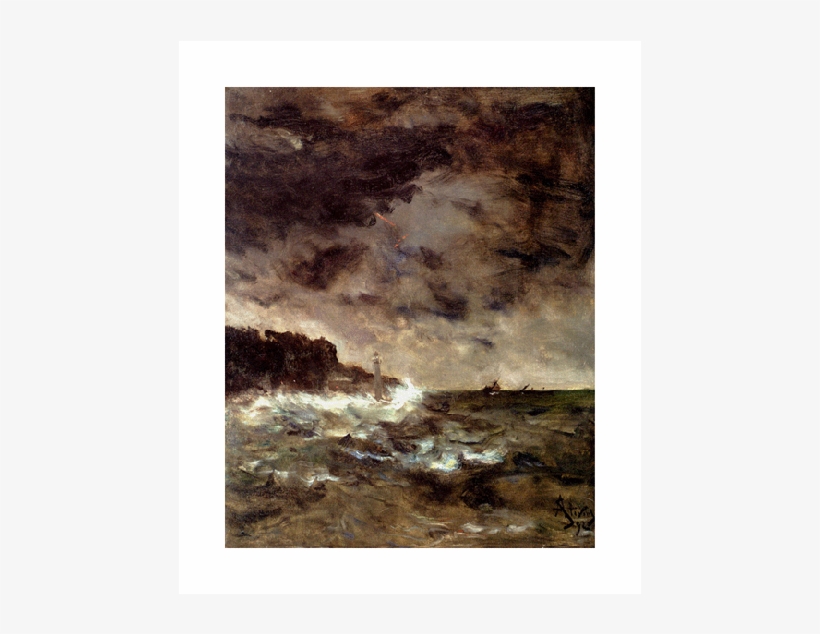 600 X 600 1 - Stormy Night Alfred Stevens, transparent png download