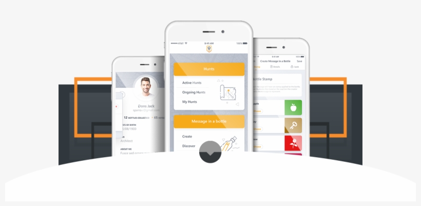 Create A Message In A Bottle - Iphone, transparent png download