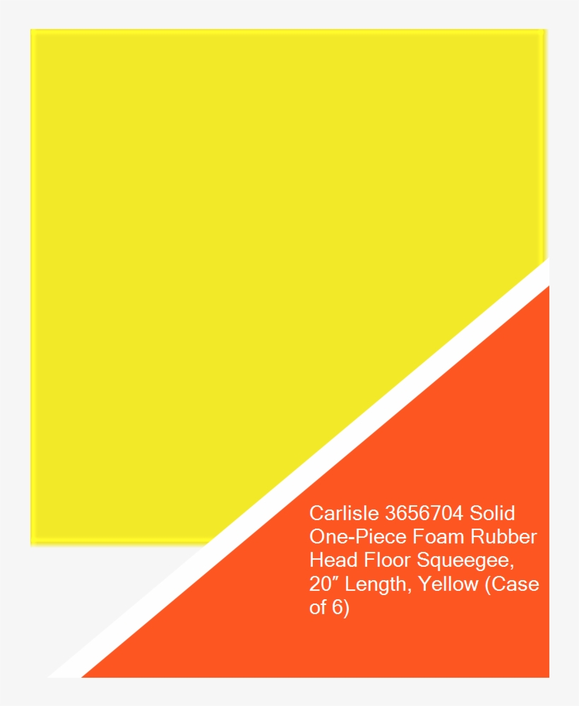 Carlisle 3656704 Solid One-piece Foam Rubber Head Floor - Orange, transparent png download